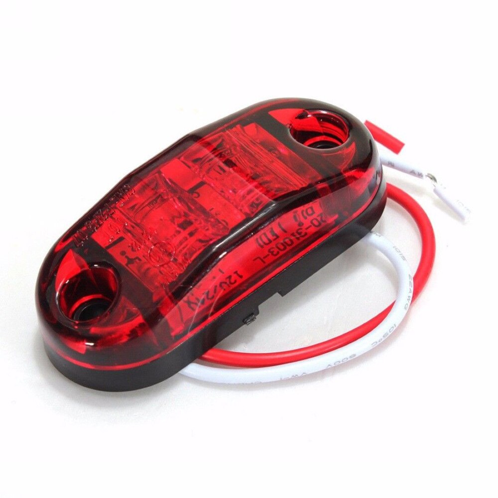 2 rode Diode LED Light Surface Mount Ontruiming Side Marker Trailer voor Truck