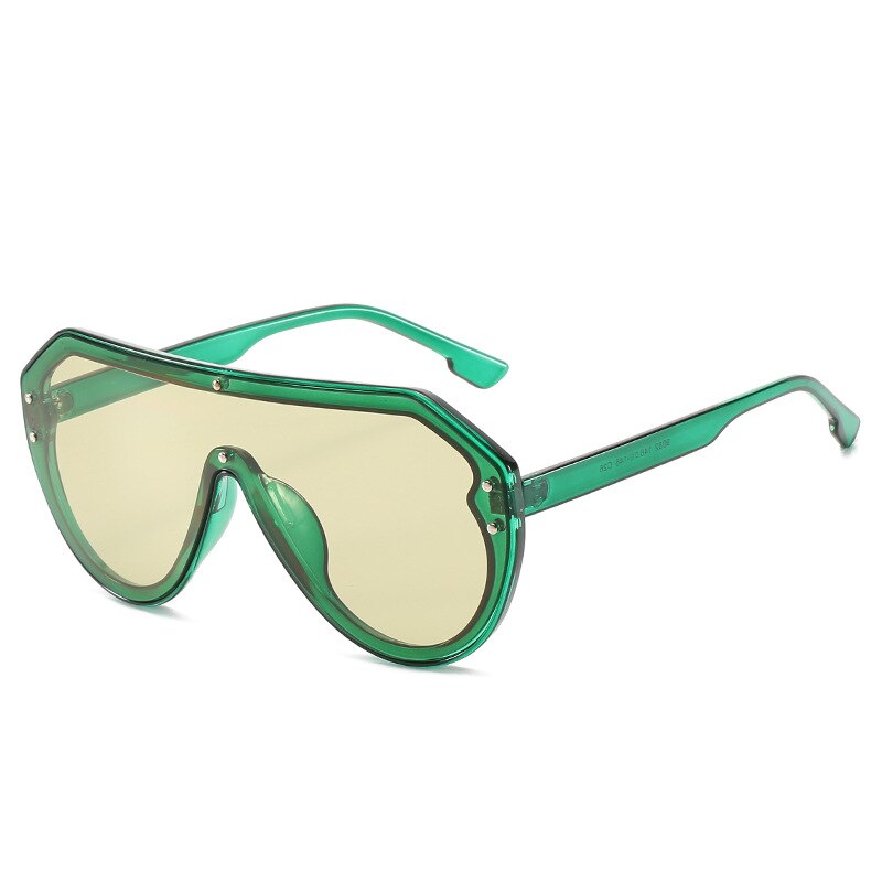 Outdoor Sunscreen sunglasses Large frame One-piece sunglasses Anti-UV 400 Cycling travel beach climbing hiking sunglasses: 04