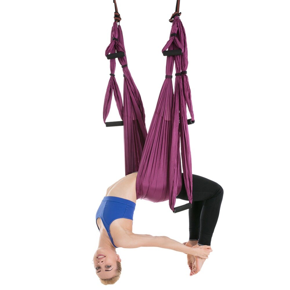 Anti-Gravity Yoga Altalena Aerea Volare Altalena Palestra Amaca Anti-Gravity 6 Hand Grip Appeso Sedia Ultra Forte sling Pilates