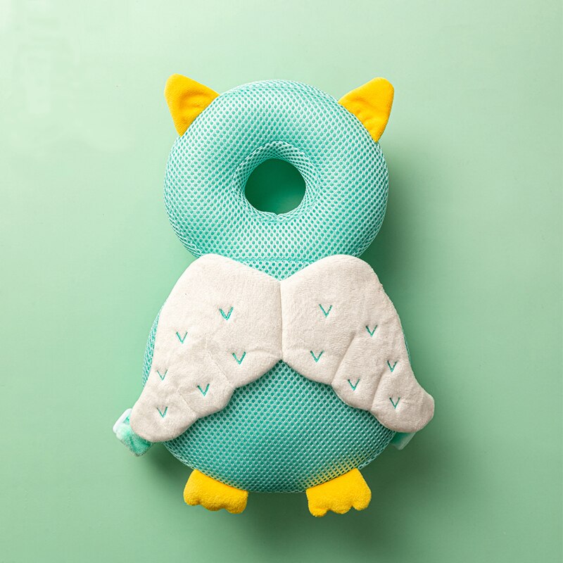 Nyfött barn baby huvudskydd pad kudde nackstöd tecknad mjuk säkerhet kuddar ängel fjäril ryggsäck fall skydd: A