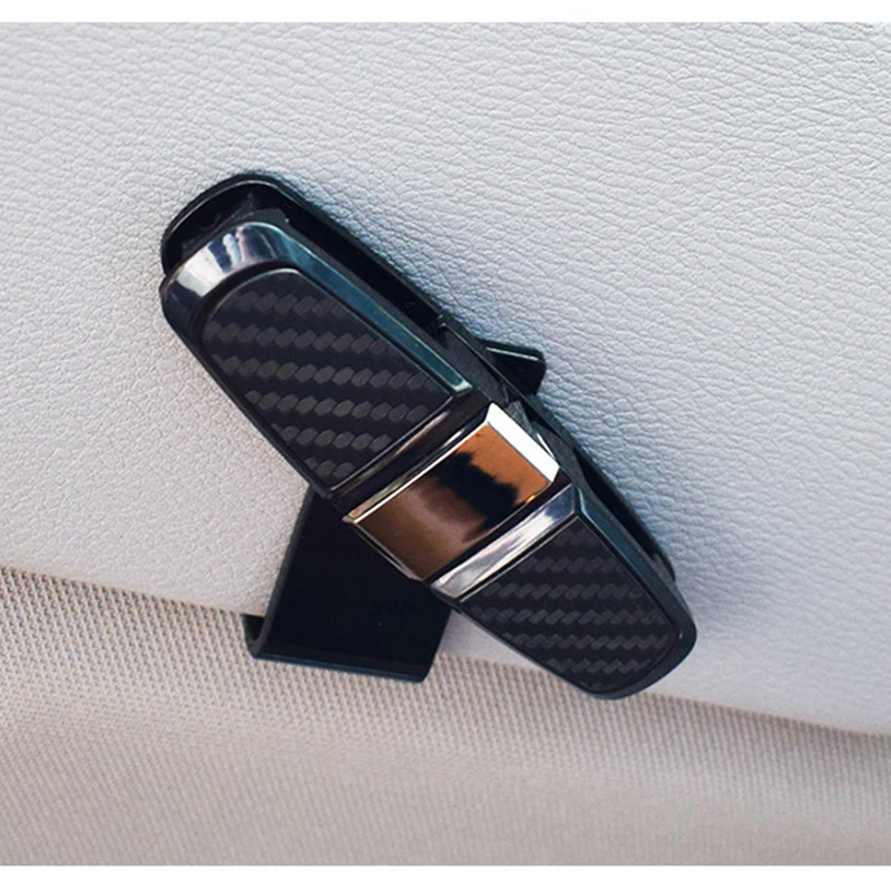 Sun Visor Car Glasses Clip Sunglasses Holder Cases Fastener Cip Eyeglasses Clip Ticket Card Clamp Universal