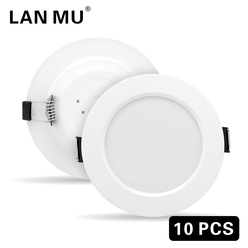 10 teile/los LED-Nieder hell 3W 5W 7W 9W 12W 15W 220V Decken einbau leuchte 3/Zoll runde LED-Tafel Nieder hell Scheinwerfer Beleuchtung