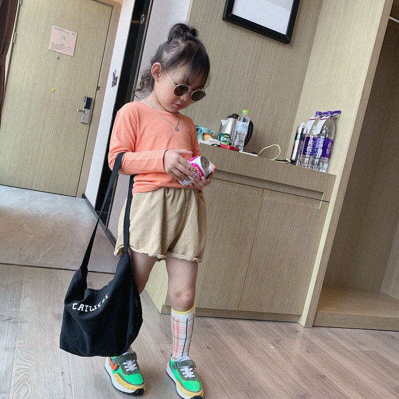 2 3 4 5 6 7 år småbarn flickor shorts höst vinter koreansk manchester för flickor barn byxor barn flickor shorts