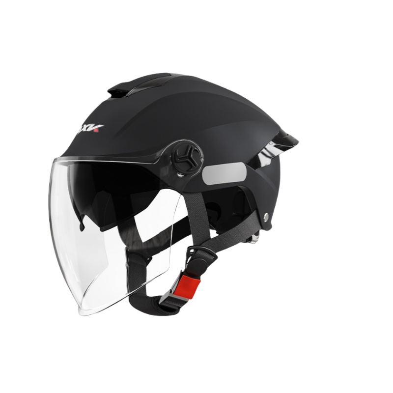 Casco da moto robusto casco leggero e traspirante casco da bicicletta universale certificato per uomo e donna casco da moto: Rosso