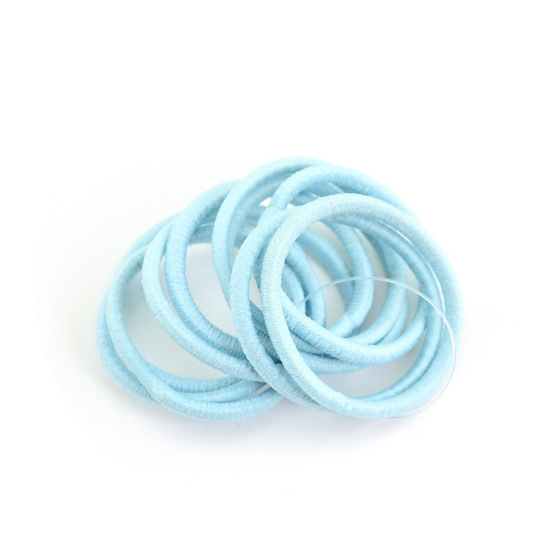10Pcs Baby Girls Candy Colors Rubber Bands Children Elastic Hair Bands Ponytail Holder Kids Hair Accessories Headband Bebes: 04