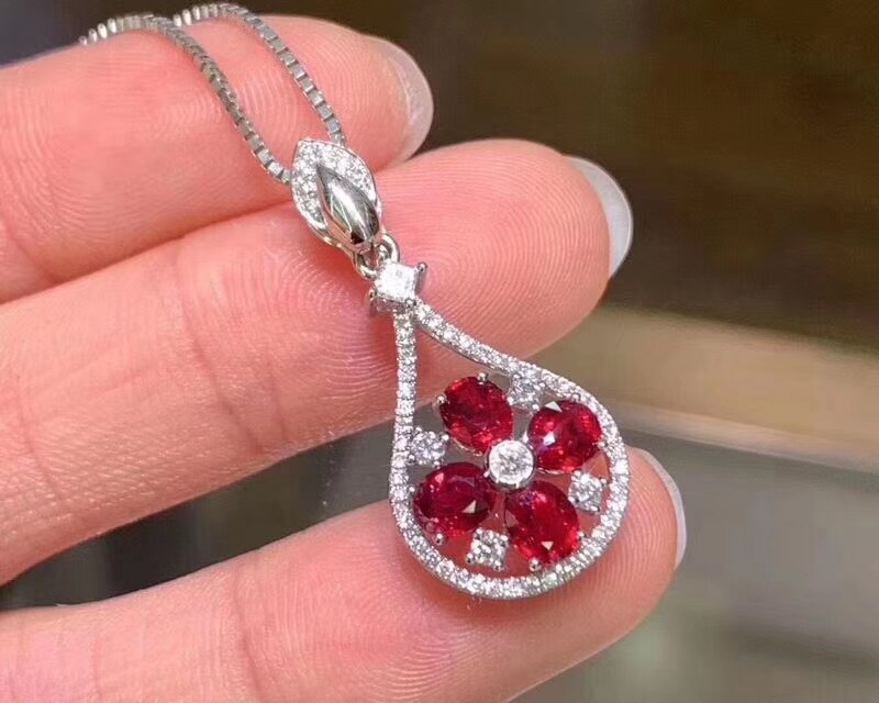 KJJEAXCMY feine schmuck natürliche rubin 925 Sterling silber frauen edelstein anhänger halskette kette unterstützung Prüfung schöNe