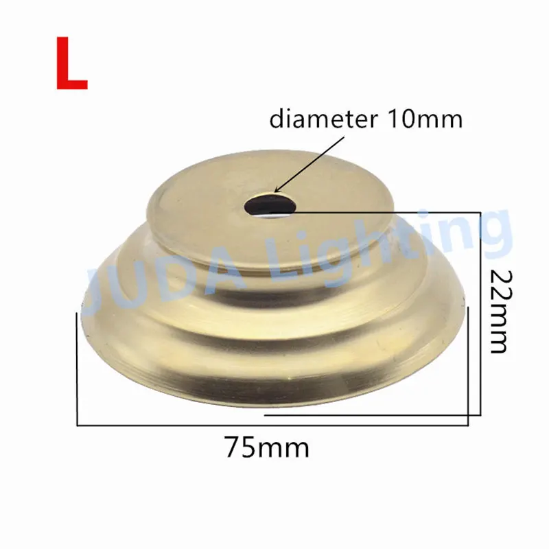 Tappo di copertura in metallo di rame tappo decorativo per tubo lampada in ottone M10 foro luce accessori per la decorazione del corpo per lampadario luci in ceramica a portato: Colore rosa