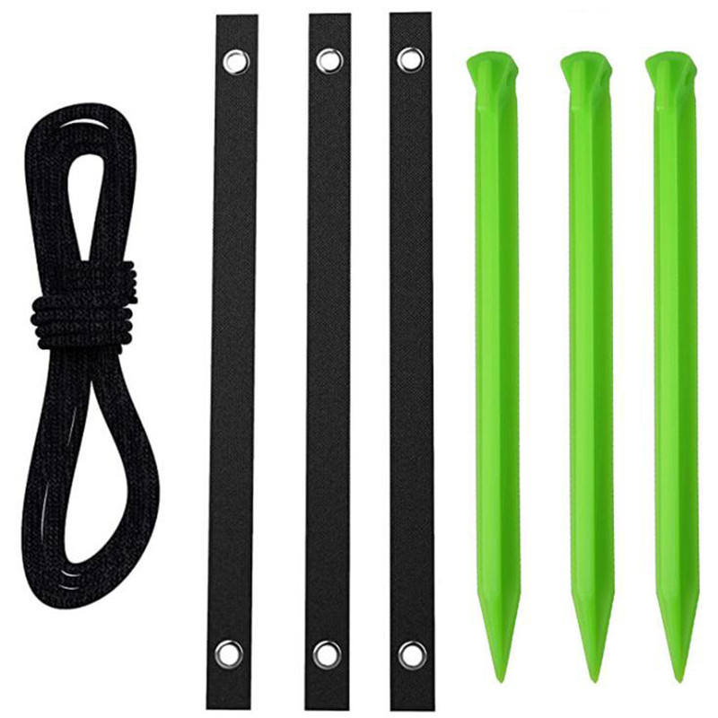 12 Inch Tree Stake Kit Tree Support Straps With Rope Plant Support Anchors For Young Trees Protect Against Wind: green