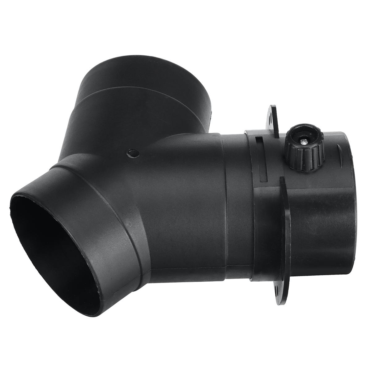 75mm Diesel Parking Heater Warm Air Vent Y Piece Exhaust Connector w/Regulating Valve For Car Heater Accessories