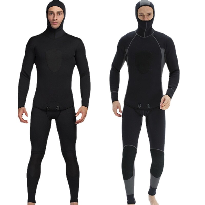 3mm Two-piece Set Men&#39;s Neoprene Wetsuit Diving Suit Outdoor Warm Waterproof Diving Suit Surfing Suit for Men