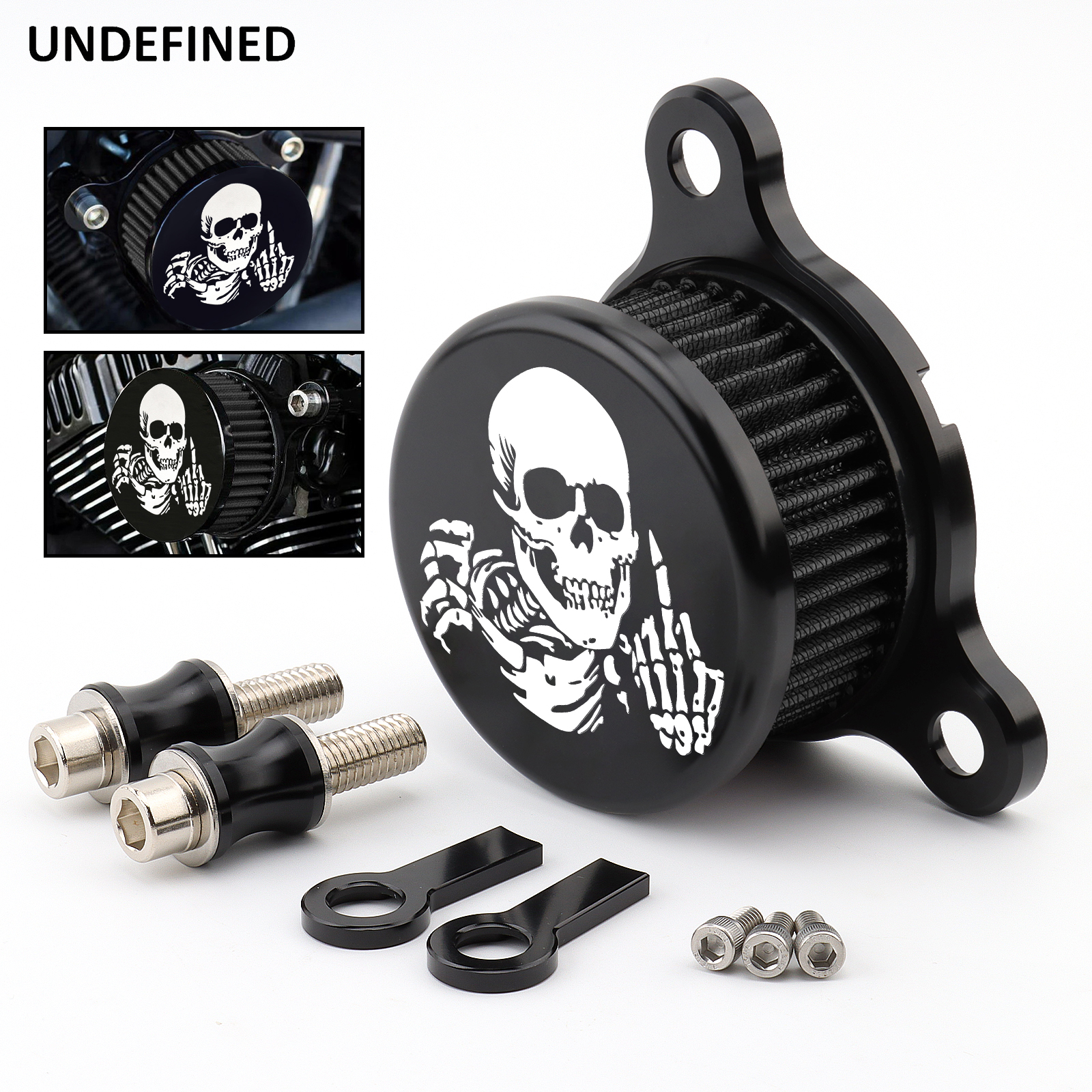Système d'admission de filtre à Air de crâne de moto pour Harley Sportster XL883 XL1200 Iron 883 quarante-Eghit soixante-deux Nightster