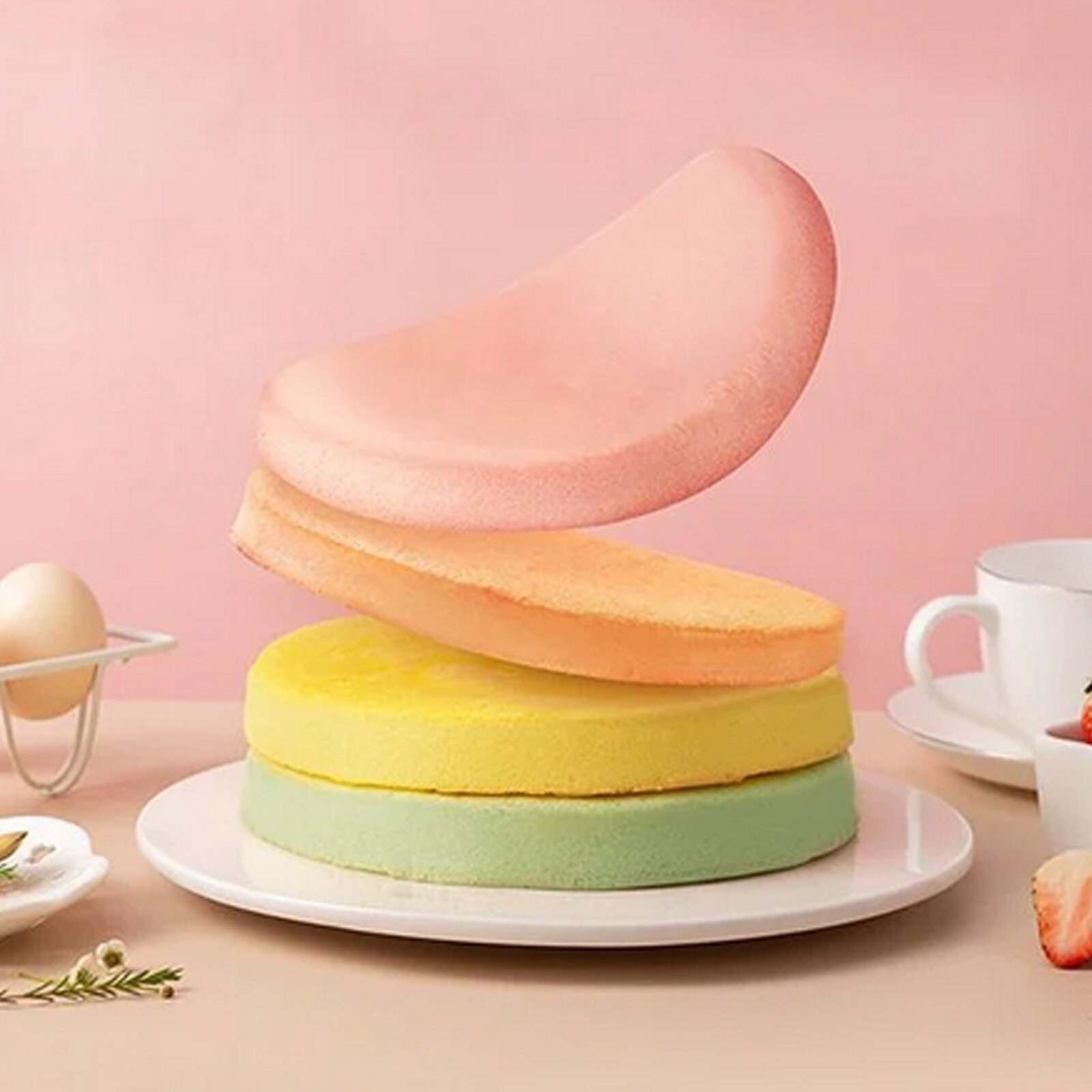 Unieke Slice-Gratis Gelaagde Cakevorm Bakplaat Cakevorm Accessoires Lade Chiffon Cakevorm Keuken Bakvormen Siliconen Mal