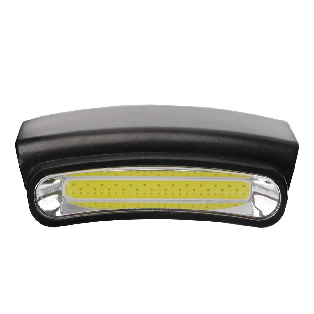 Bærbar hatteklemmelampe cob led-pandelampe hattebrætlys mini-pandelampe fiskehovedlampe hovedlommelygte aaa