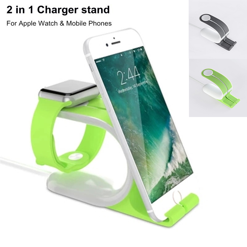 Silicone Stand Station Voor Apple Horloge 5/4/3/2 Horloge Stand 38 40 42 44 Mm Multi Stand docking Station Charger Houder Voor Iphone