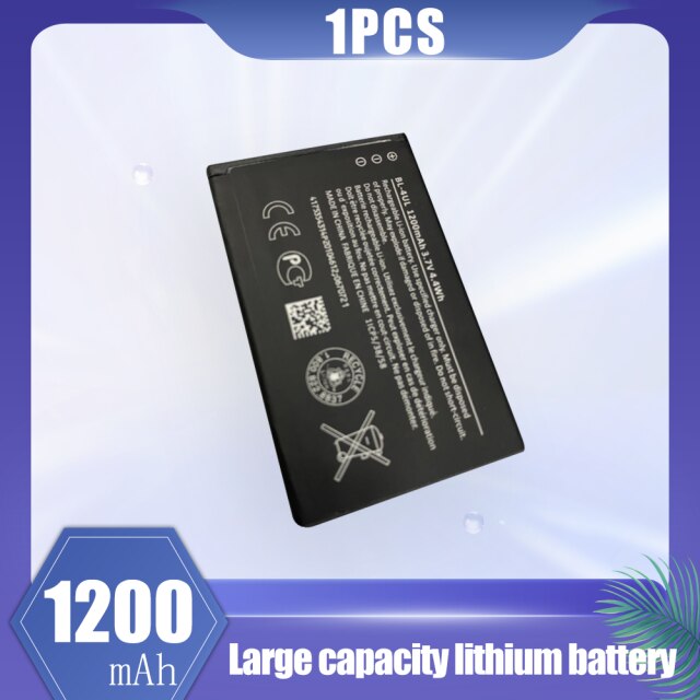 Bl -4ul bl4ul bl 4ul 1200 mah erstatnings lithium mobiltelefon batteri til nokia 225 230 330 220 rm-1172 rm-1011 rm-1012 rm-1126: 1 stk