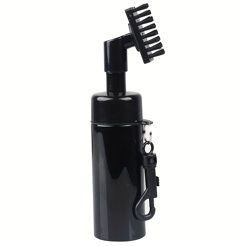 1pc Golf Club Cleaner Groove Tube Golf Brush Golf Club Brush with Leakproof Reservoir Tube Squeeze Bottle for Easy Cleaning: WHITE