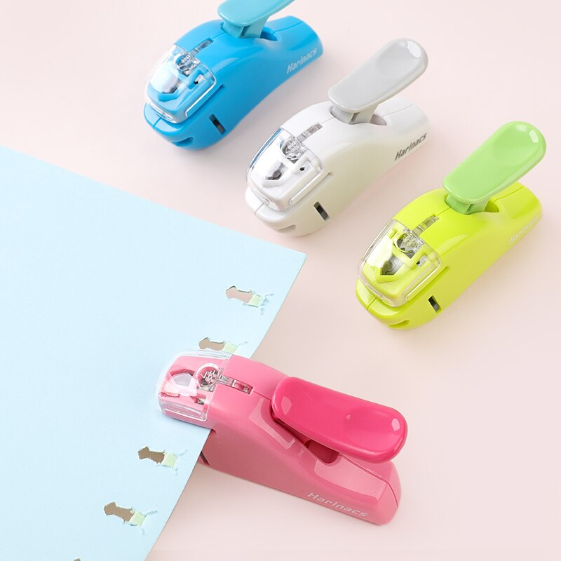 KOKUYO-grapadora Manual sin grapas Harinacs, alicate de estampado grande, para oficina, papelería, seguro, fácil de usar, 1 unidad