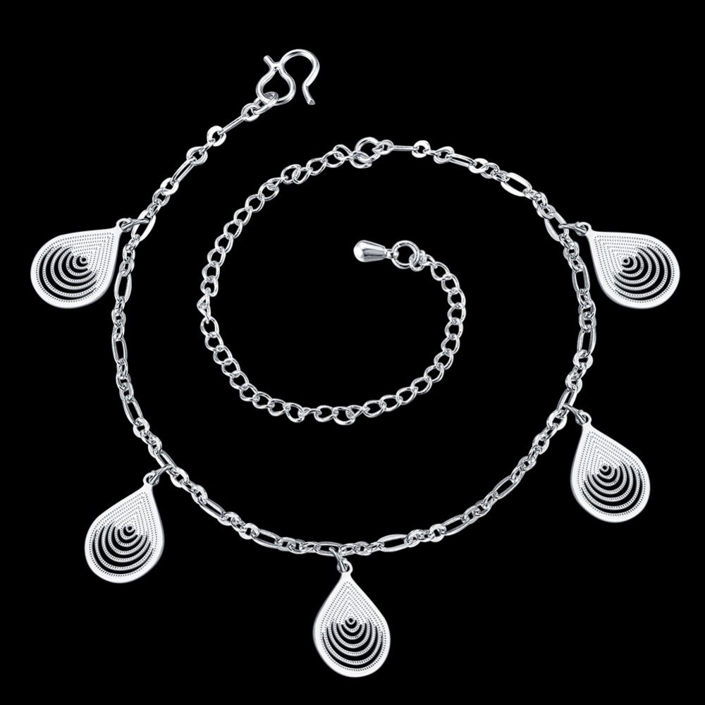 Novos acessórios de moda jóias prata/ouro tornozeleira tornozelo perna pulseira pé acessórios preço por atacado