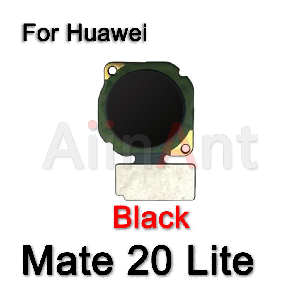 Aiinant Home botón de encendido trasero, escáner de dedo de identificación táctil, Sensor de huellas dactilares, Cable flexible para Huawei Mate 20 Lite Pro, piezas de repuesto: Azul