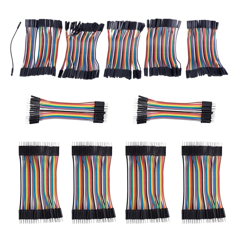 10 set 10cm Dupont Wire Jumper Cable for Arduino Breadboard - 5 set Male to Male & 5 set Female to Female