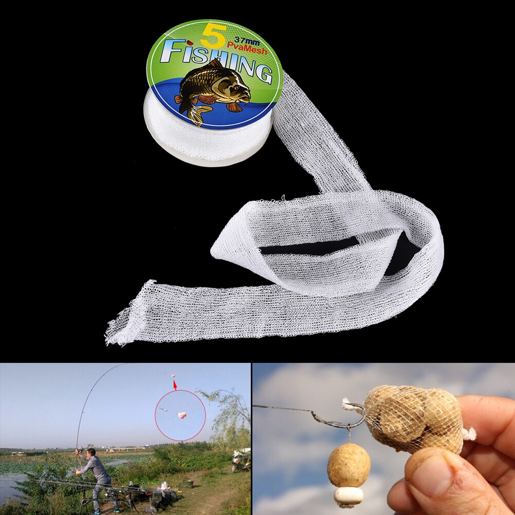 5M Mesh Refill Carp Fishing Stocking Boilie Rig Bait Wrap Bag 37mm
