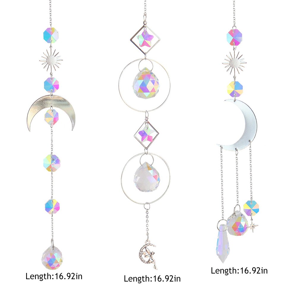 Crystal Suncatcher Regenboog Prisma Tuin Hanger Maan Eenhoorn Licht Chaser Opknoping Venster Home Decoratie Zomer