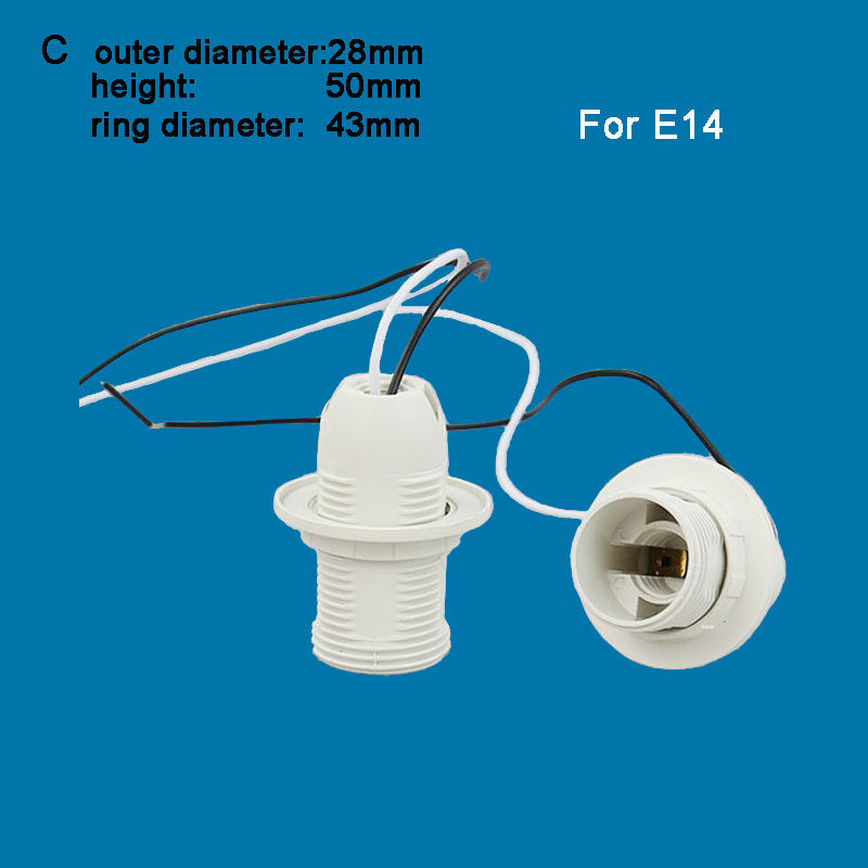 E14 E12 B22 E10 Soporte de casquillo de base de tornillo para bombilla de lámpara de luz: Azul