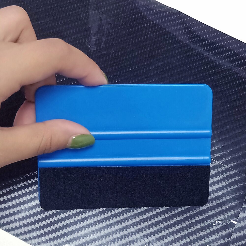 5pcs/set 10*7cm Car Wrap Scraper Decal Tool Plastic Wrapping Squeegee Applicator Felt Edge Scraper kit accessories