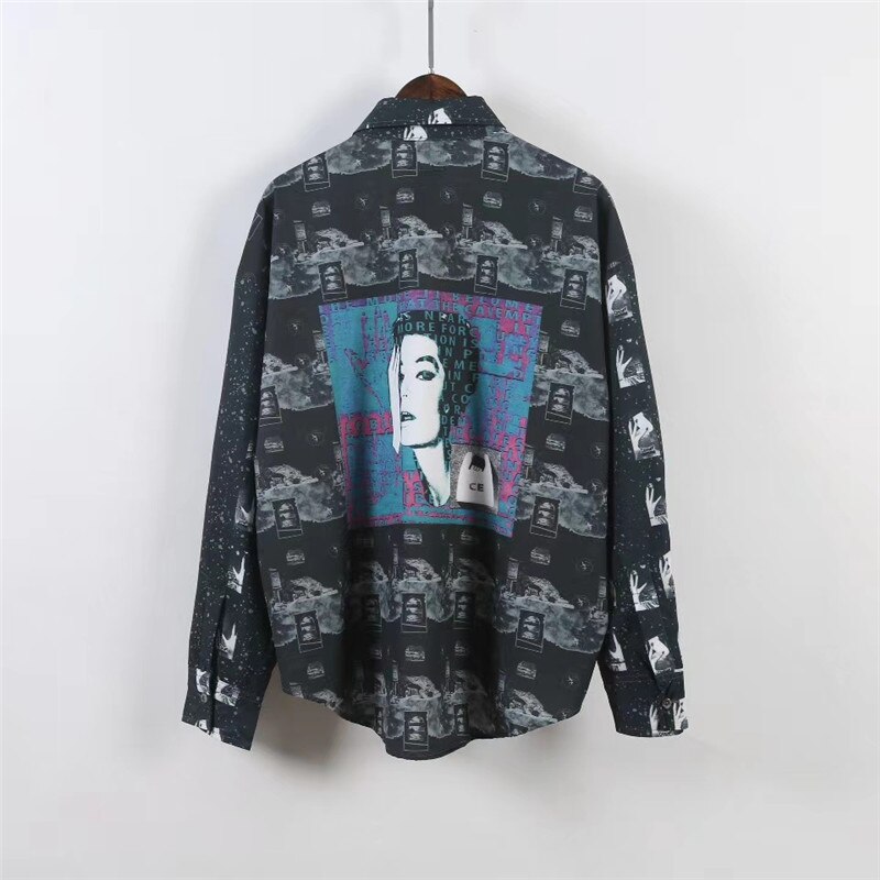Hip Hop Streetwear CAVEMPT Shirt C.E CAV EMPT TWO COLOUR DENIM SHIRTS Men Women 1:1 Best Casual Cavempt Shirt: 2 / M