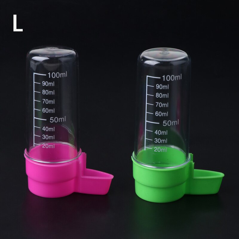 Alimentador y bebedero de aves, dispensador de semillas y agua de plástico transparente, Kits de alimentadores de pájaro grande, 2 uds.