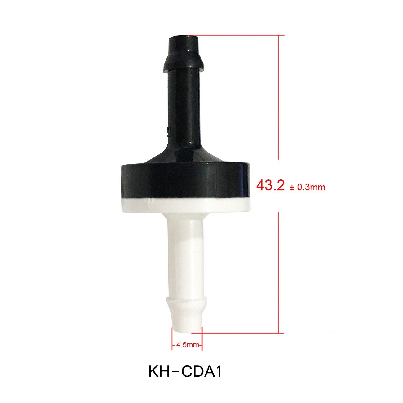 Abs plast membran kontraventil returnerer flydende luft envejs ikke-retorno dgozone: 3-16 inches