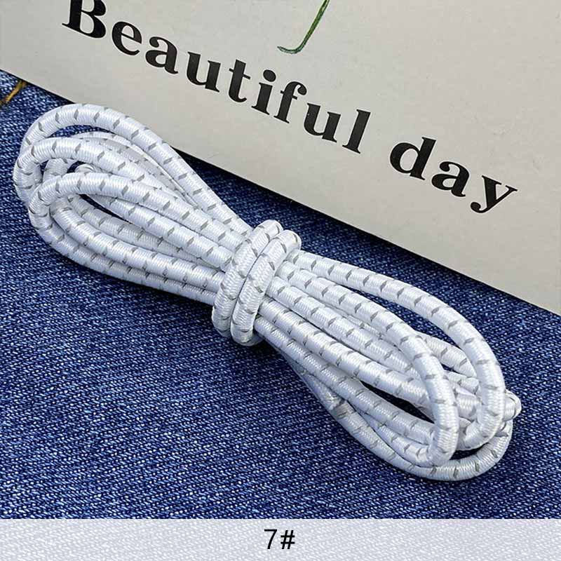 Cuerda Elástica reflectante de látex de 3mm, banda elástica luminosa para mochila de montañismo, cinturón decorativo, accesorios de ropa DIY: 7