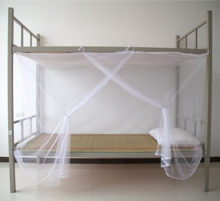 Lace Bed Mosquito Net 4 Corner Post Bed Canopy Princess Full Size Futon Net Mosquito Insect Netting Mesh Canopy Bedding Net