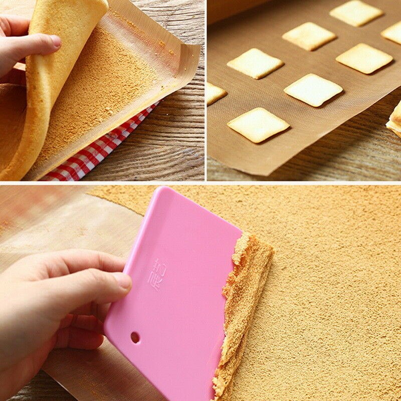 100Pcs Silicone Baking Sheets Papers Work Mat Oven Tray Liner Pastry Pizza Non Stick for Baking Grilling Bread Cup Cake
