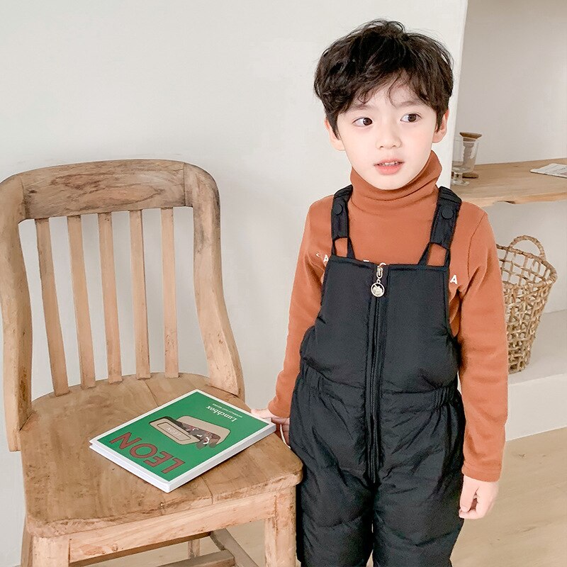 Herfst winter kinderoveralls meisjes jongens&baby's warme winddichte broeken dikker voor kinderen ruien
