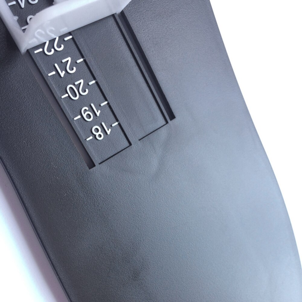 2pcs Black Plastic Foot Measuring Device Foot Length Measure Tool Shoes Size Measuring Gauge for Adults