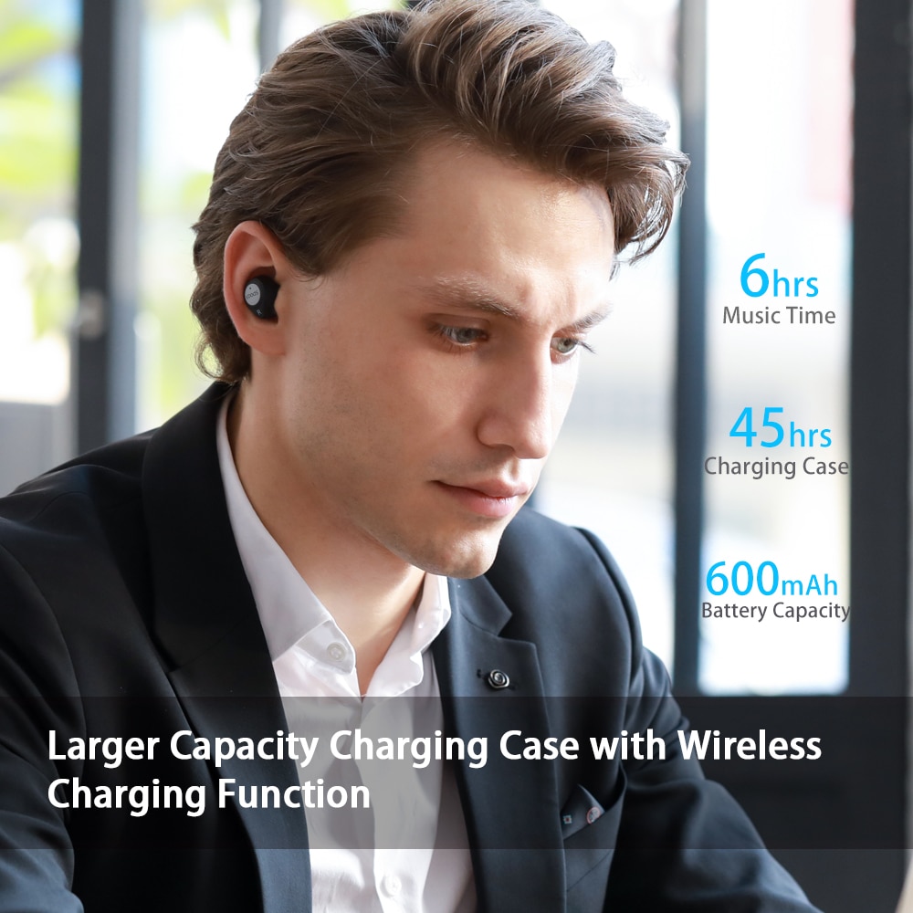 Wavefun-auriculares inalámbricos con Bluetooth, dispositivo de audio AptX, AAC, HIFI, IPX7, resistente al agua, CVC8.0, BT5.0