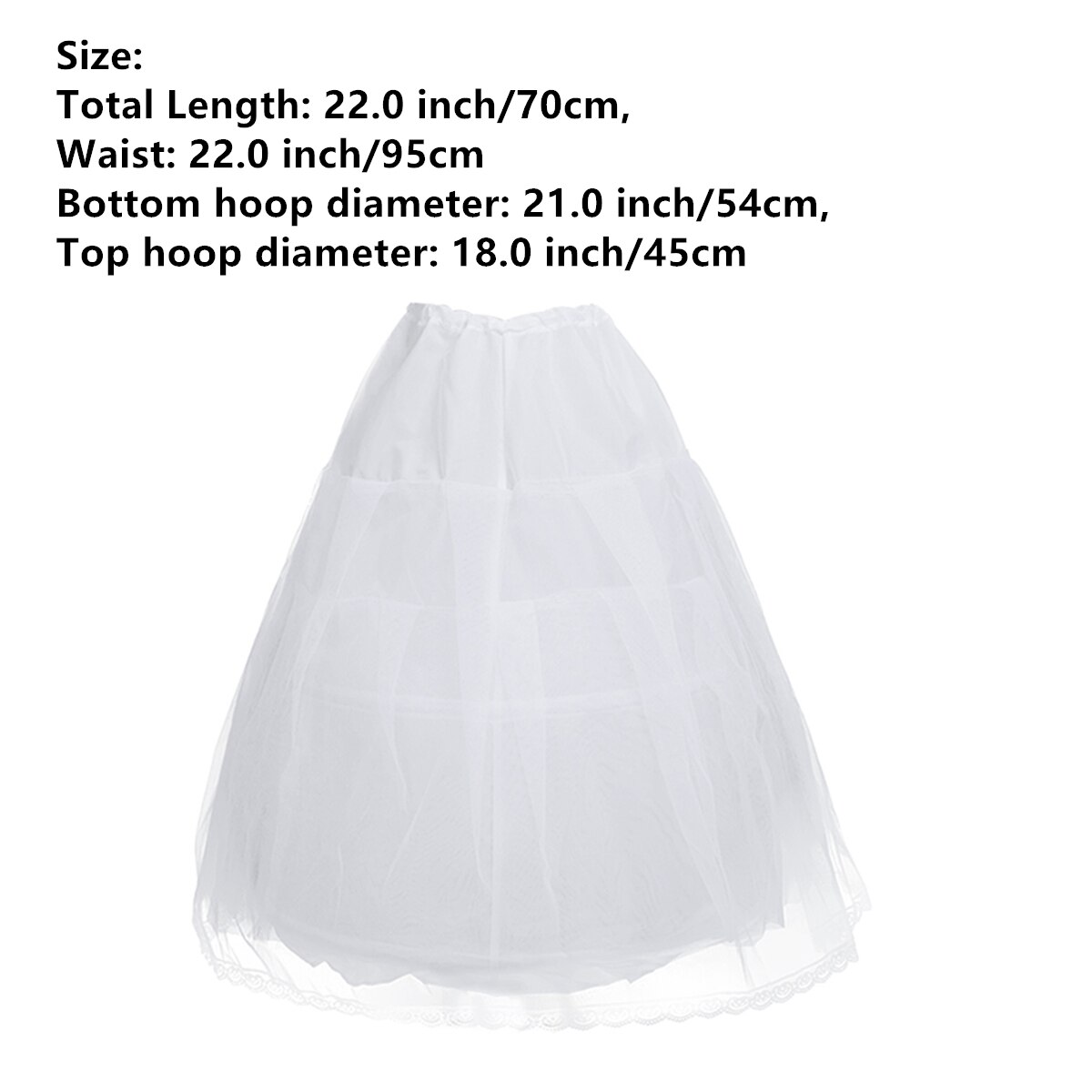 Kids Meisjes Crinoline Petticoat Onderrok Voor Bloem Meisje Trouwjurk Wit 2 Hoop Crinoline Prom Onderrok Bridal Rok Slip