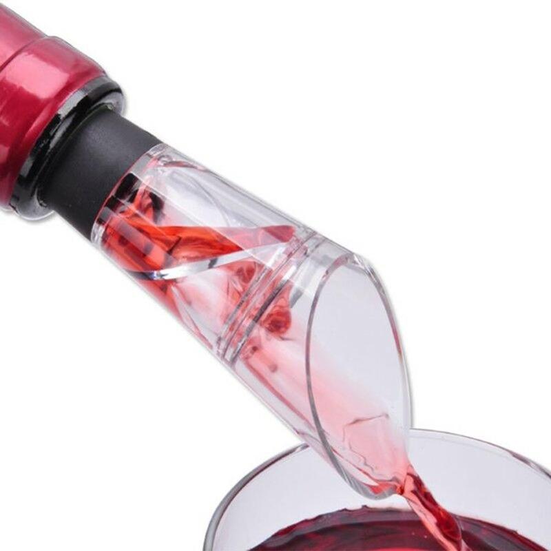 1pc White Red Wine Aerator Pour Spout Bottle Stopper Decanter Pourer Aerating Brand