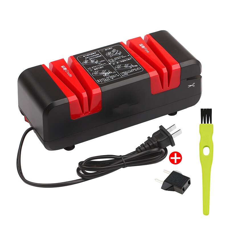 Afilador de cuchillos multifunción 220V afilador rápido eléctrico para el hogar, amoladora de cuchillos automática, cuchillo de cocina, amoladora, enchufe de la UE: T2 / EU Plug