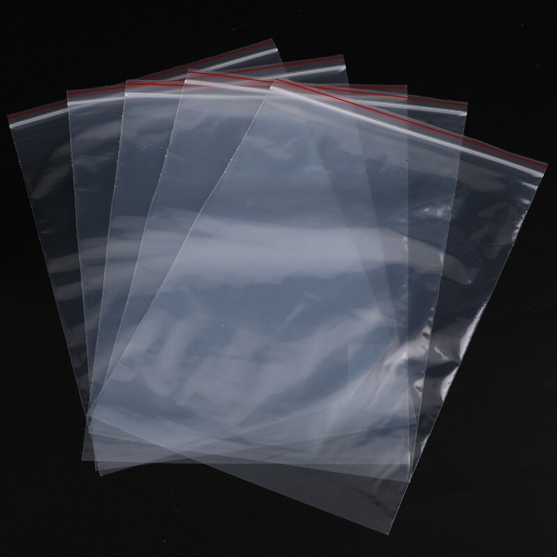 100pcs Small Ziplock Bags One-time Transparent Plastic Bag Used for Food Sealing Dustproof and Waterproof PE Ziplock Packaging