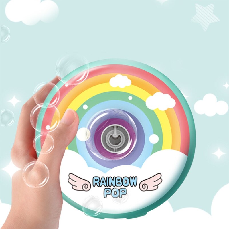 Elektrische Bubble Machine Regenboog Automatische Bubble Blower Met Muziek Licht Outdoor Game Kids Kinderen Speelgoed