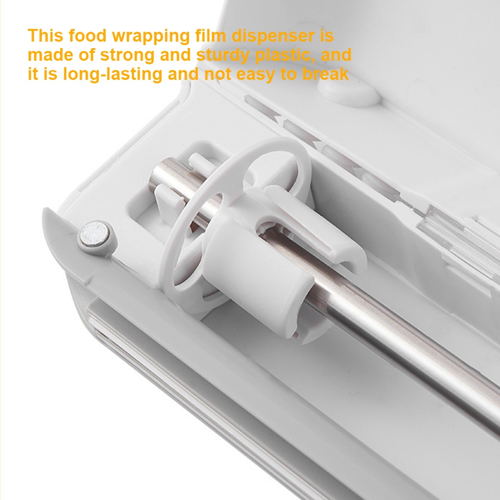 Food Wrapper Box Food Wrapping Film Dispenser Plastic Wall Hanging Preservative Film Storage Box