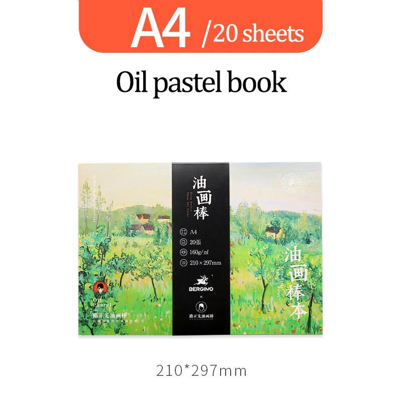 Zanken oil pastel book painting coloring kindergarten children graffiti crayons drawing paper adult art painting book