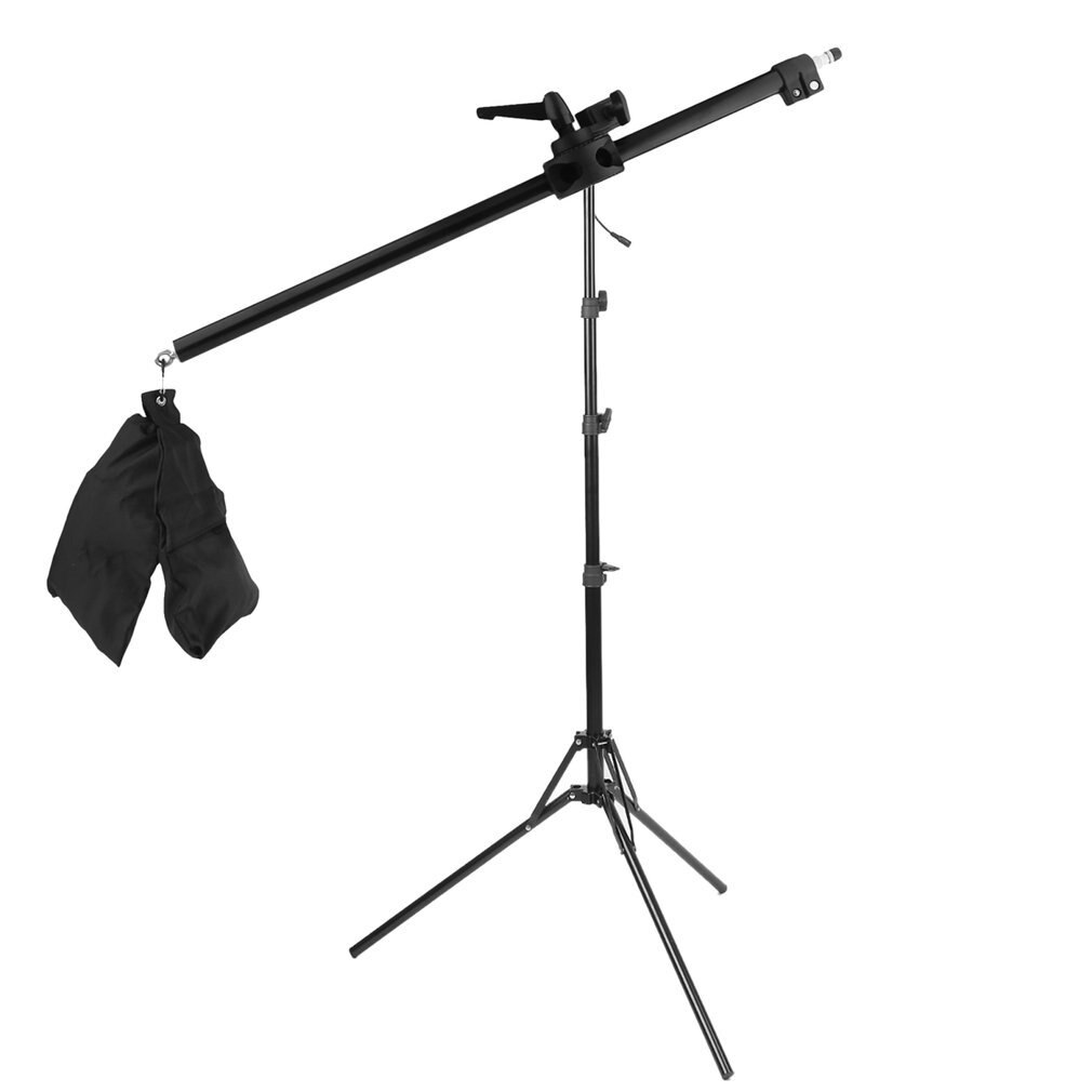 17-141cm Camera Cross Arm Bracket Telescopic Boom Arm Studio Photo Stand Top Light Support Photographic Equipment Accessories