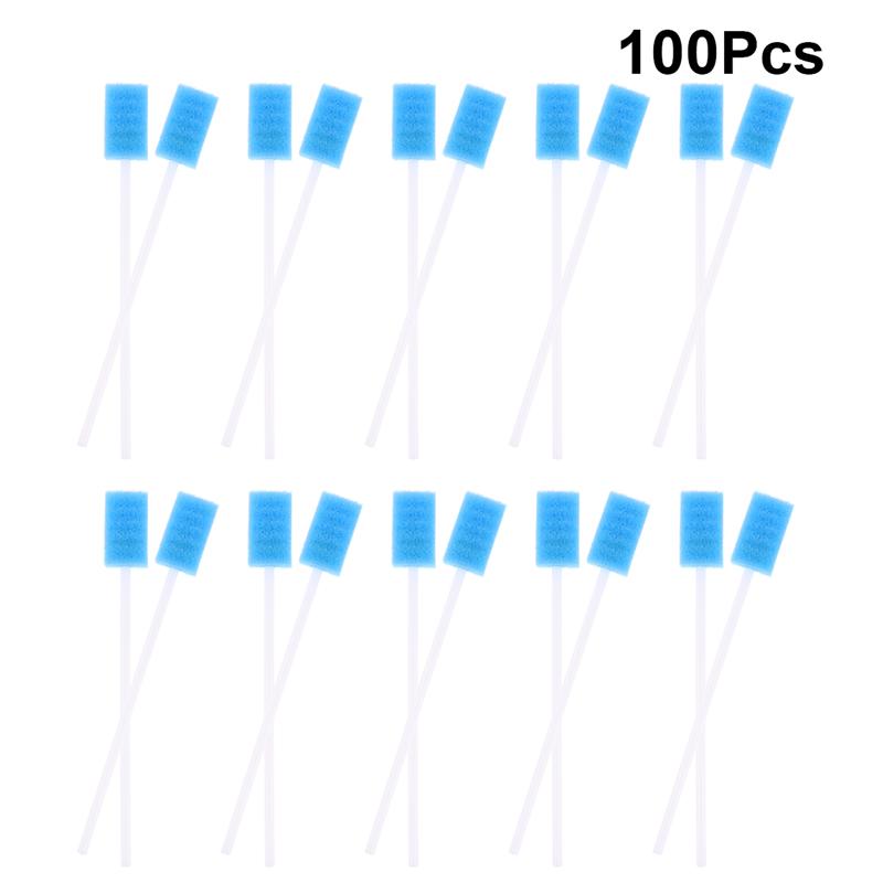 100Pcs Oral Swabs Wegwerp Wattenstaafjes Drinkbaar Mond Wattenstaafjes Spons Tanden Wattenstaafjes Voor Oral Care