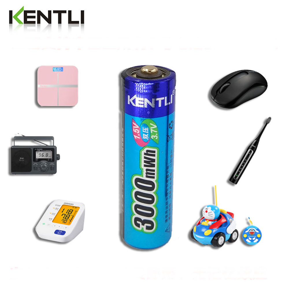 KENTLI AA aa 1,5 v 3000mWh Polymer Lithium-li-Ion akkus batterie + 4 Schlüssel Lithium aa ladegerät