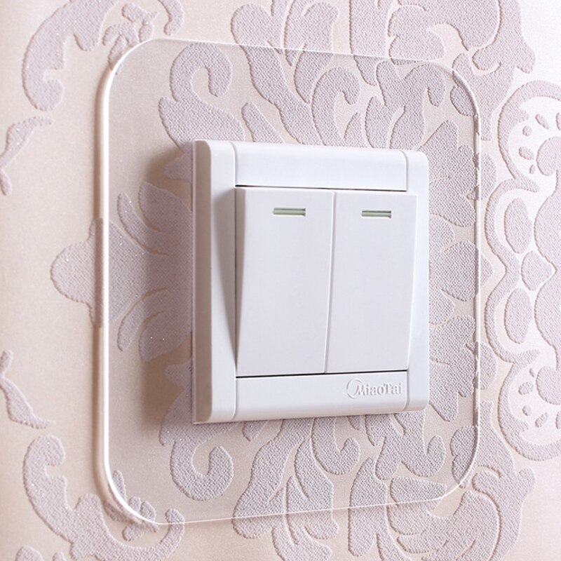 Prosta anty-brudna klamra typu nieprzylepna akrylowa naklejka strąk włącznik ochronny robić domu salon pyłoszczelna ochronna