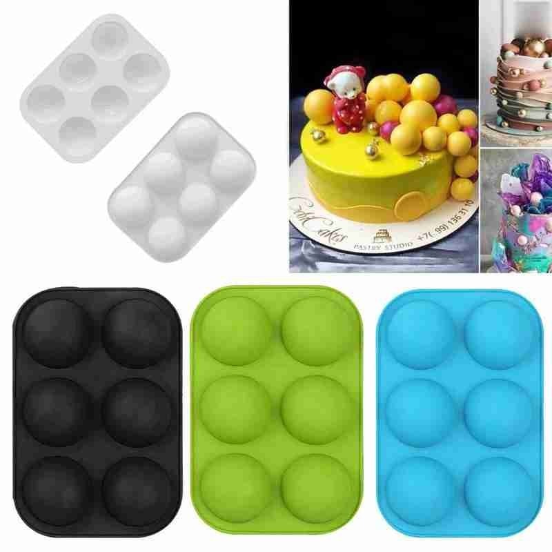 Demi sphère Silicone savon moules ustensiles de cuisson gâteau décoration outils pouding gelée chocolat Fondant moule boule forme Biscuit outils