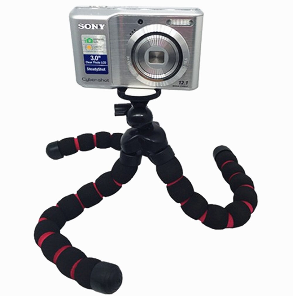 Flexible trípode para cámaras GoPro Hero Gorillapod tipo Monopod trípode Flexible pierna Mini Trípodes para cámara Digital titular T35